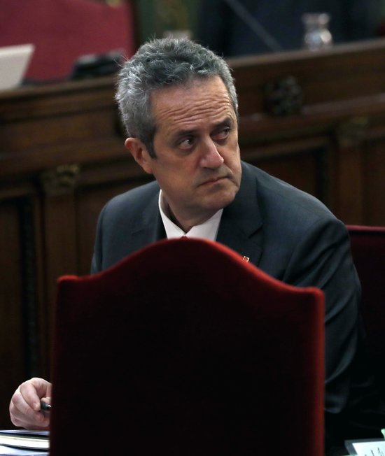 Joaquim Forn in the dock at the Catalan trial